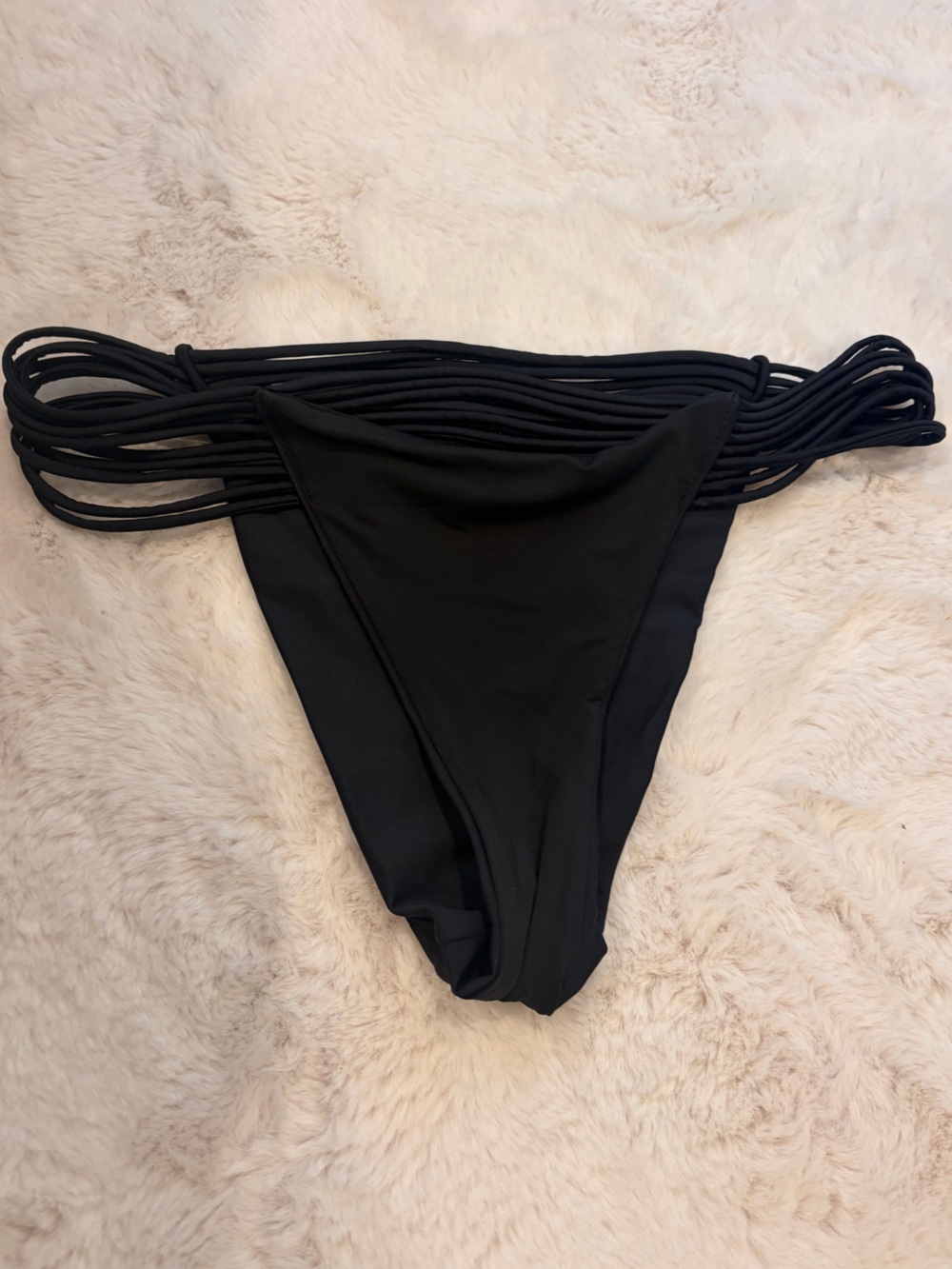 DEVON WINDSOR Black Strappy Bikini Bottom